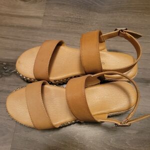 Tan Strappy Sandals